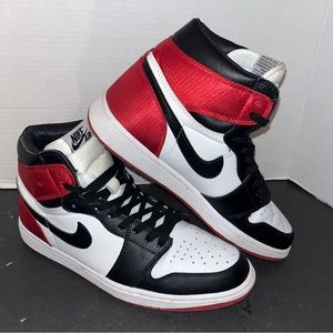 Jordan Sneakers in Black, Red, and White